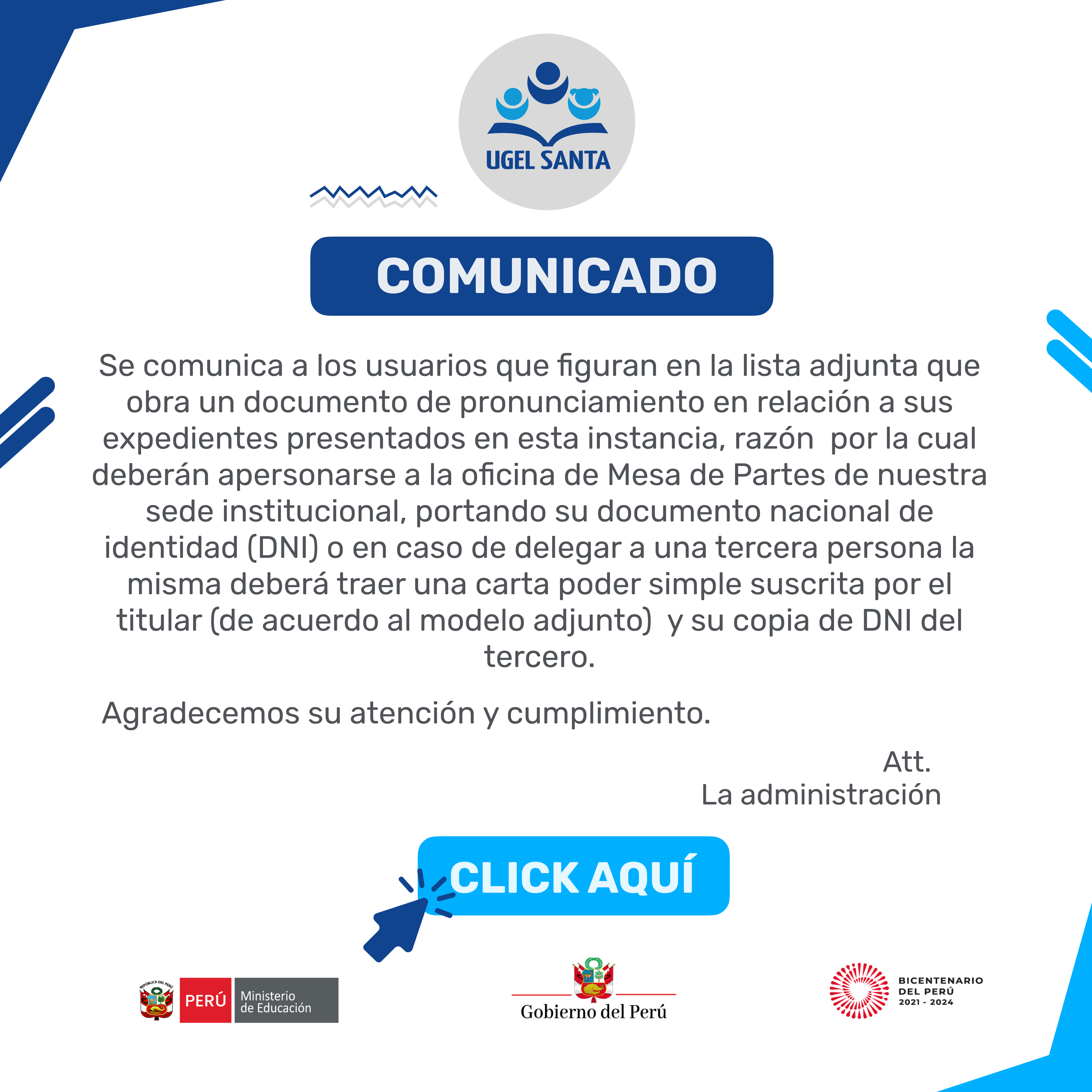 comunicado